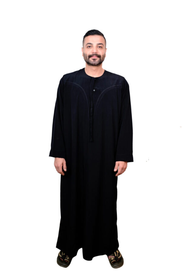 ⁦ثوب عماني كم طويل رجالي موديل 000⁩ - الصورة ⁦2⁩